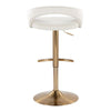 Grotto Upholstered Adjustable Barstool - Set of 2