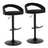 Grotto Upholstered Adjustable Barstool - Set of 2