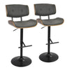 Lombardi Adjustable Barstool - Set of 2