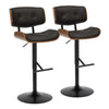 Lombardi Adjustable Barstool - Set of 2