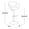 Margarite Adjustable Barstool - Set of 2