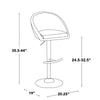 Matisse Highback Adjustable Barstool - Set of 2