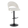 Renee Upholstered Adjustable Barstool - Set of 2