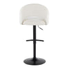 Renee Upholstered Adjustable Barstool - Set of 2