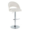 Renee Upholstered Adjustable Barstool - Set of 2