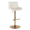 Santi Upholstered Adjustable Barstool - Set of 2