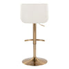 Santi Upholstered Adjustable Barstool - Set of 2