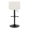 Santi Upholstered Adjustable Barstool - Set of 2