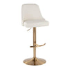 Studded Marcel Adjustable Barstool - Set of  2