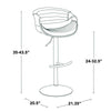 Symphony Adjustable Barstool - Set of 2