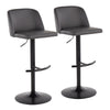 Toriano Adjustable Bar Stool - Set of 2