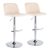 Toriano Adjustable Bar Stool - Set of 2