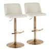 Toriano Adjustable Barstool - Set of 2