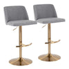 Toriano Adjustable Barstool - Set of 2