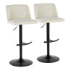 Toriano Adjustable Barstool - Set of 2