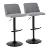 Toriano Adjustable Barstool - Set of 2