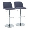 Toriano Adjustable Barstool - Set of 2