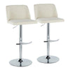 Toriano Adjustable Barstool - Set of 2