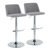 Toriano Adjustable Barstool - Set of 2