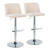 Toriano Adjustable Barstool - Set of 2