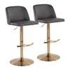 Toriano Adjustable Barstool - Set of 2