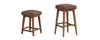 Backless Upholstered Seat Sdl + Adj Hgt Swivel Base Wh