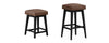 Backless Upholstered Seat Sdl + Adj Hgt Swivel Base Blk