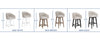 Barrel Barstool Adj Hgt Swivel Base Blk