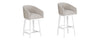 Barrel Barstool Adj Hgt Swivel Base Blk