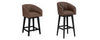 Barrel Upholstered Seat Sdl + Adj Hgt Swivel Base Wh