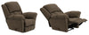 Rocker Recliner With Heat & Massage Blarney Silver