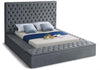 Bliss Upholstered Storage Bed — Full / Grey