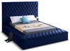 Bliss Upholstered Storage Bed — Full / Navy