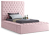 Bliss Upholstered Storage Bed — Twin / Pink