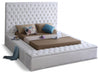 Bliss Upholstered Storage Bed — Full / White