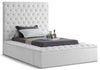 Bliss Upholstered Storage Bed — Twin / White