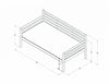 Boho Daybed — Rustic Walnut / None
