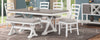 Rectangular Dining Table Brookside White/Grey Top