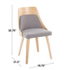 Anabelle Bent Wood Chair - Set of 2
