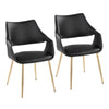 Curvo High Back Upholstered Chair - Set of 2