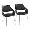 Curvo High Back Upholstered Chair - Set of 2
