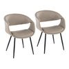 Curvo Upholstered Chair - Set of 2
