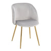 Fran Pleated Waves Chair - Set of 2