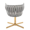 Braided Renee Swivel Accent Chair