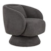 Zara Upholstered Swivel Accent Chair With Pillow