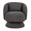 Zara Upholstered Swivel Accent Chair With Pillow