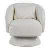 Zara Upholstered Swivel Accent Chair With Pillow