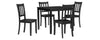 Dining Table & 4 Chairs Cambridge Black