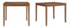 Dining Table & 4 Chairs Cambridge Brown