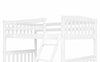 Claire Bunk Bed — Twin / Full / White